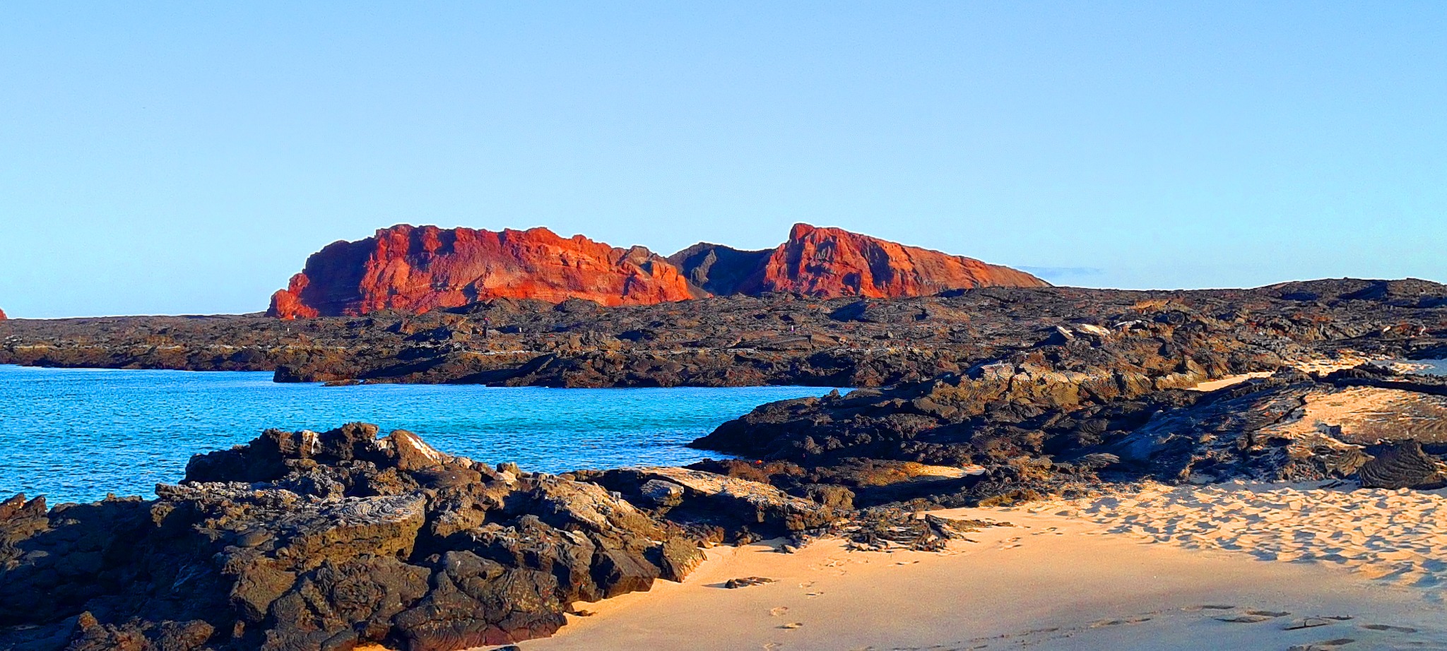 Sullivan Bay lava coastline on Santiago Island