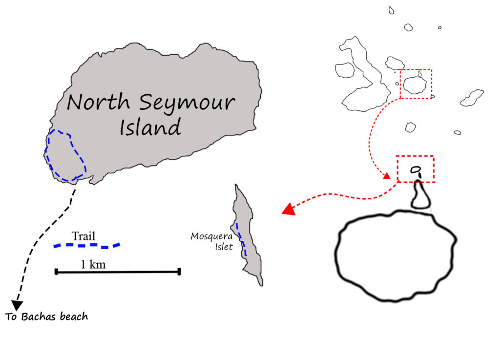 Map of North Seymour Island