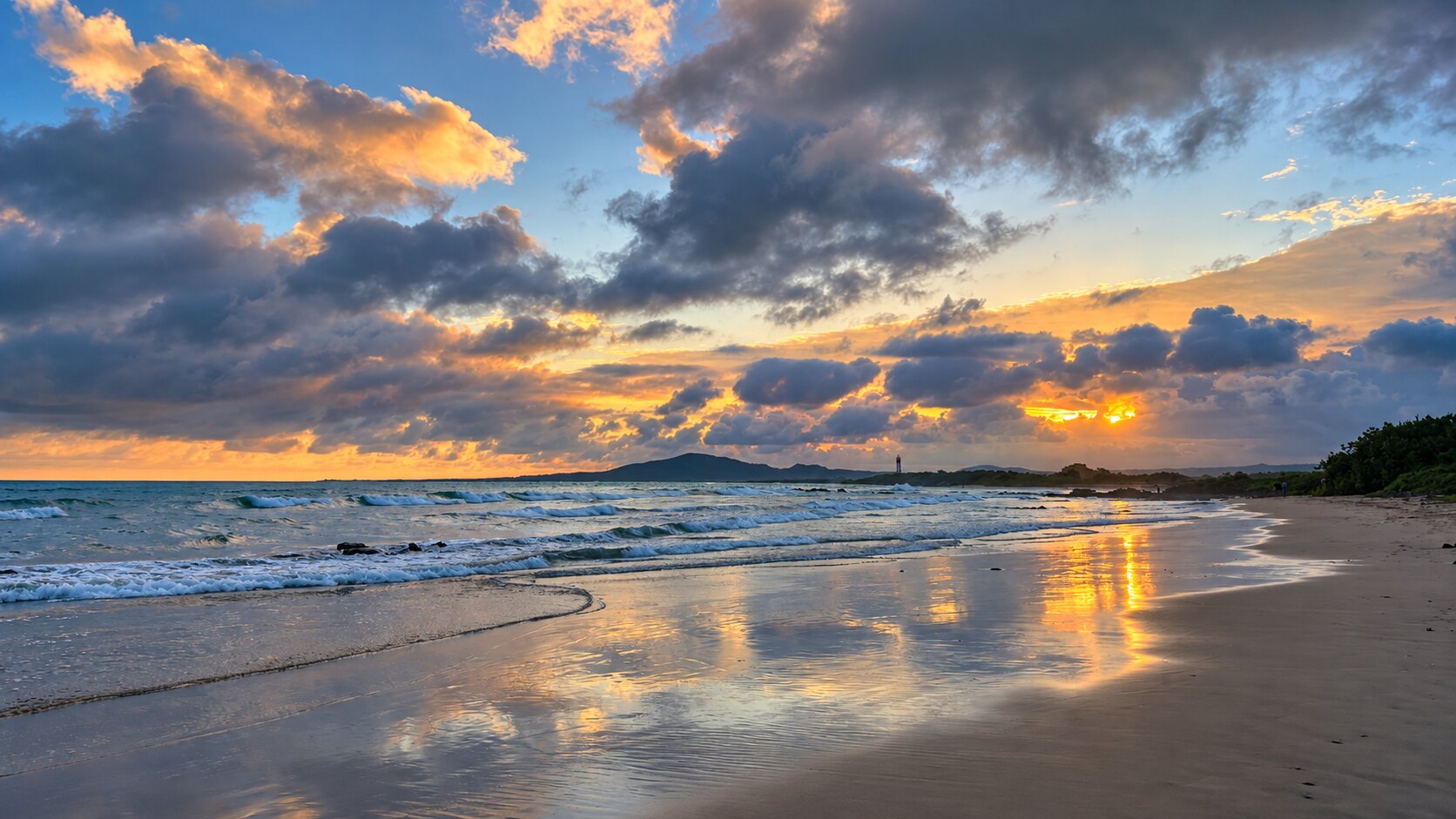 Puerto Villamil beach on Isabela Island.
